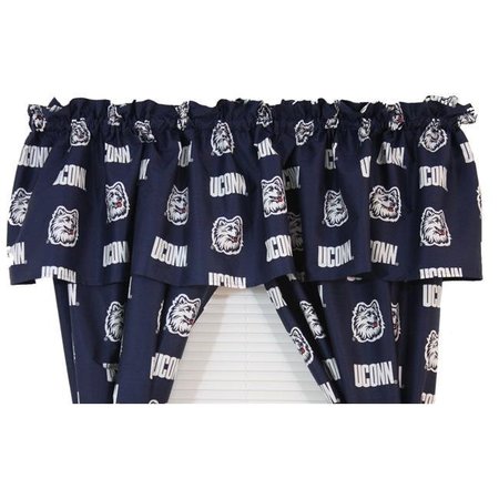 COLLEGE COVERS College Covers CONCVL 84 x 15 in. Connecticut Huskies Printed Curtain Valance CONCVL